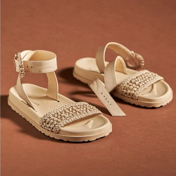 By Anthropologie Woven Sandals Size 39 - Picture 3 of 16